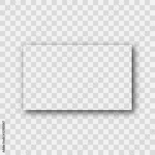 Dark transparent realistic shadow