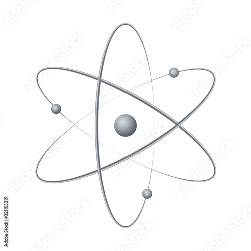 Atom orbit symbol icon