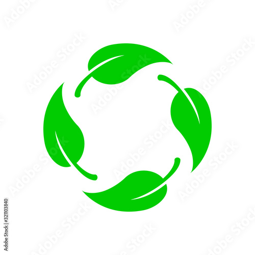 Biodegradable vector icon