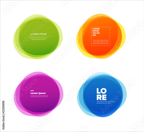 Set of Vector Abstract digital elements
