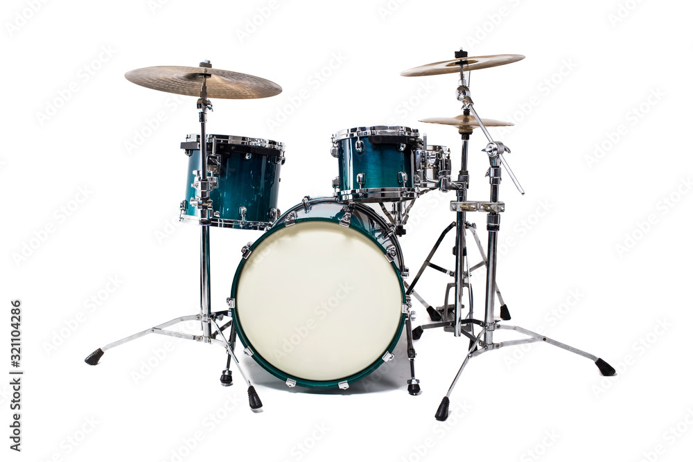 Drum kit isolated on white background Drum kit isolated on white background