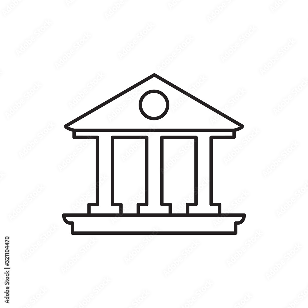bank office building icon logo design vector template EPS 10 bank office building icon logo design vector template EPS 10