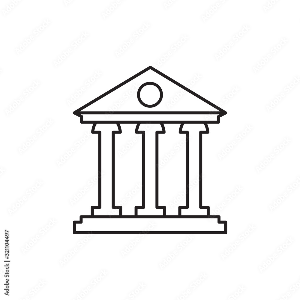 bank office building icon logo design vector template EPS 10 bank office building icon logo design vector template EPS 10