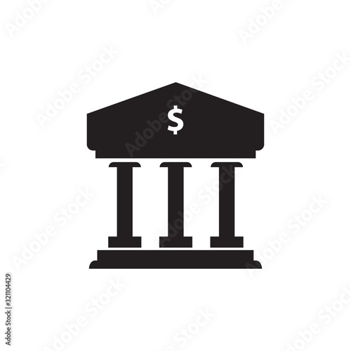 bank office building icon logo design vector template EPS 10 © ndog717