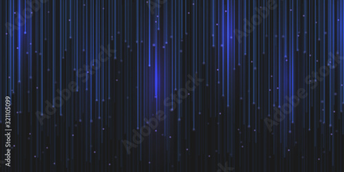 rain glitter particles with magic light sparks falling.