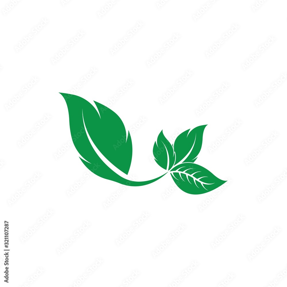 Eco icon green leaf vector illustration Eco icon green leaf vector illustration