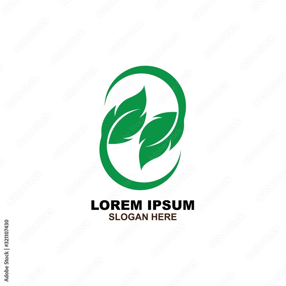 Eco icon green leaf vector illustration Eco icon green leaf vector illustration