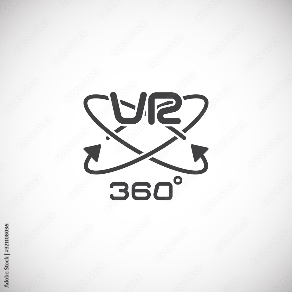 Virtual reality VR related icon on background for graphic and web design. Creative illustration concept symbol for web or mobile app Virtual reality VR related icon on background for graphic and web design. Creative illustration concept symbol for web or mobile app