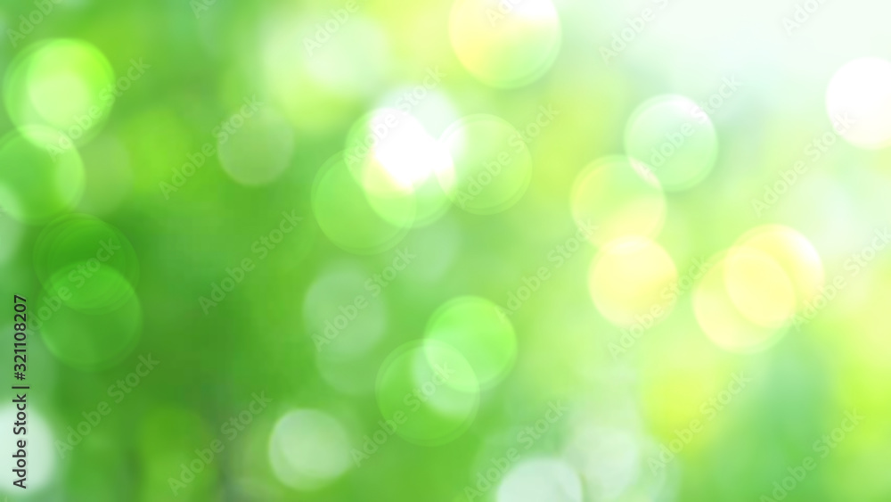 Green abstract background blur,holiday wallpaper