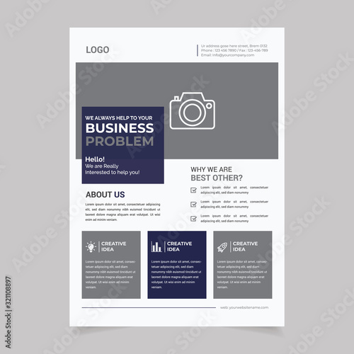 Modern business brochure, Corporate Business Flyer, Corporate Flyer