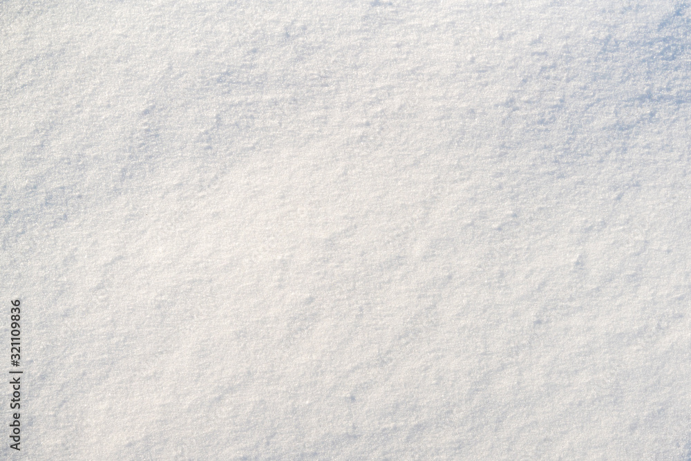 Texture of pure white winter snow