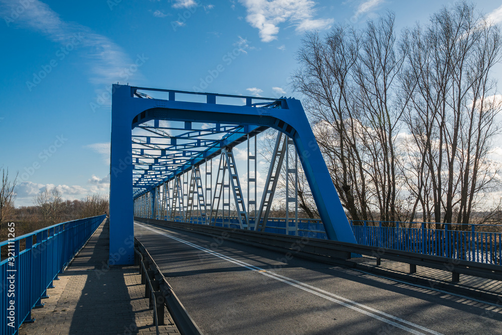 Bridge over the Pilica river near Mniszew, Poland