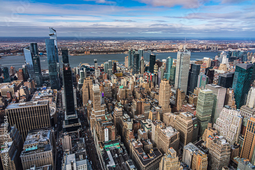 Panorami di Manhattan ripresi dall Empire State Bulding in New York 