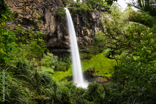 Wahi or Bridal veil waterfall in Raglan New Zealand