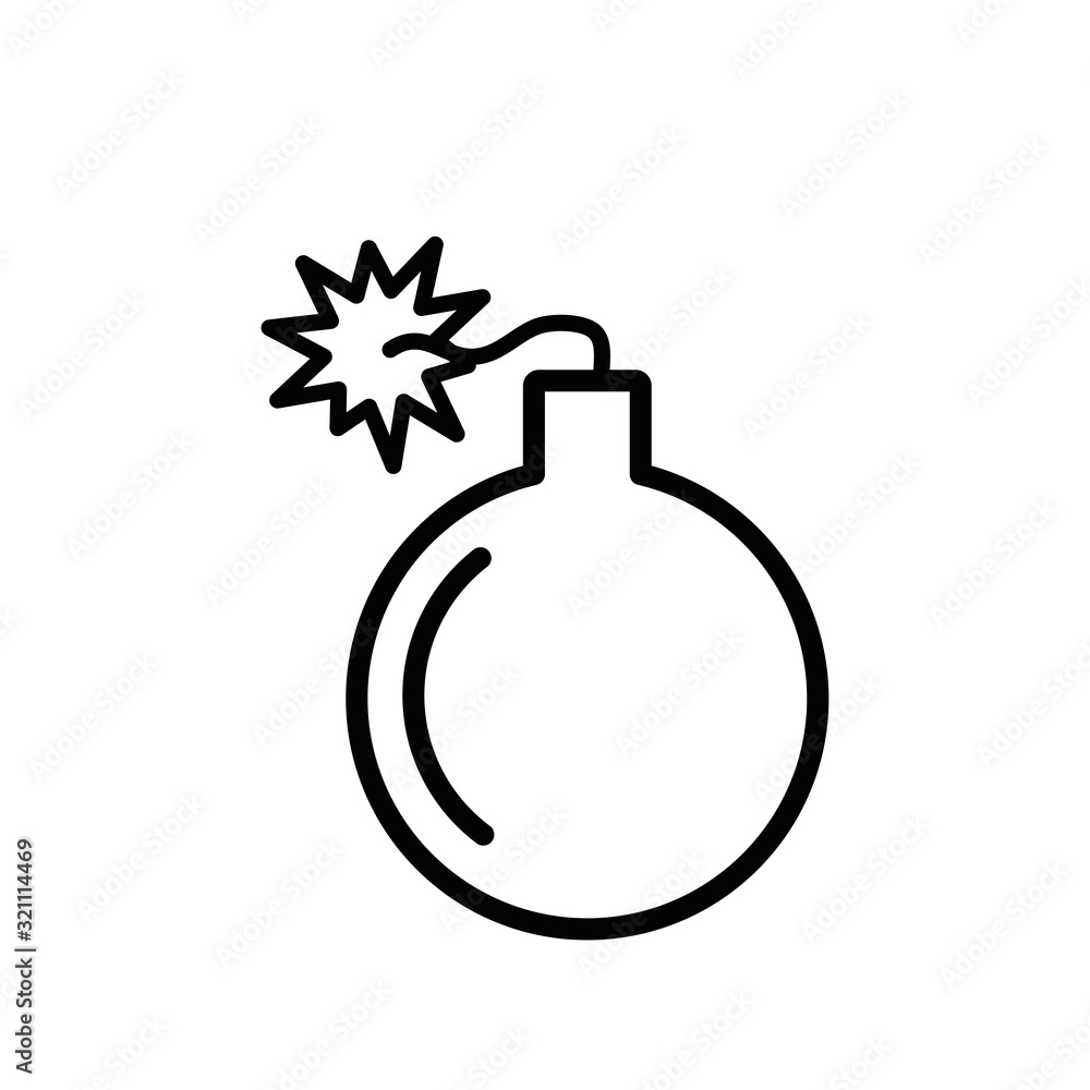 bomb icon design vector logo template EPS 10 bomb icon design vector logo template EPS 10