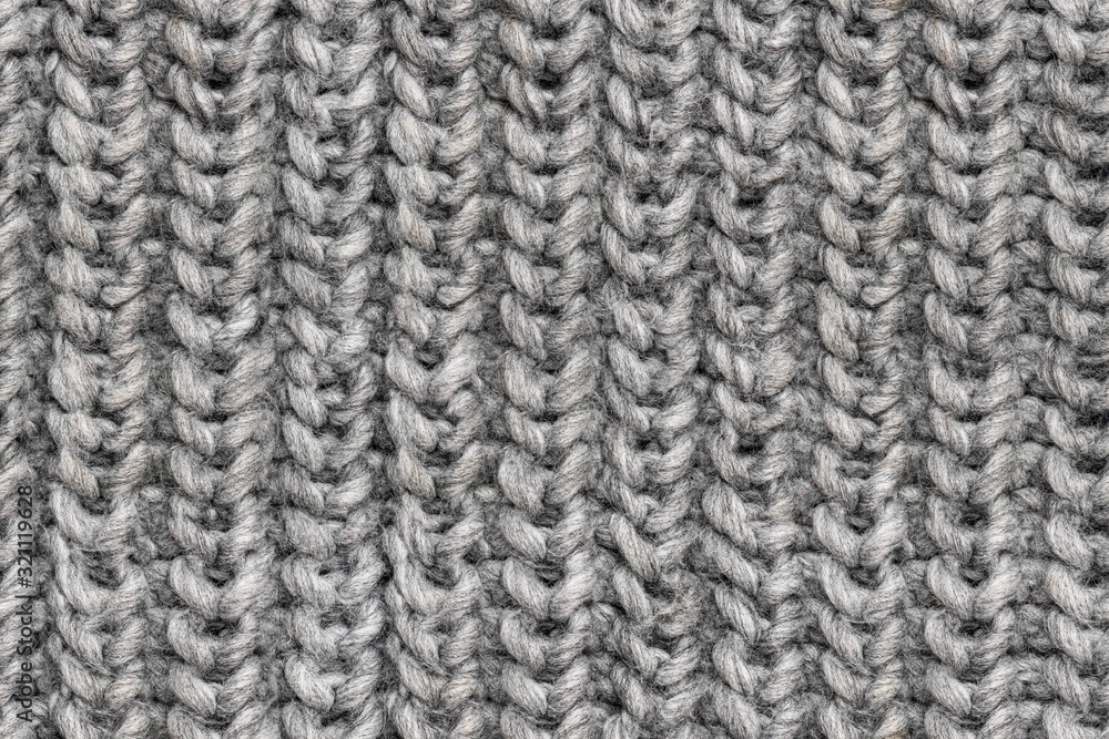 Seamless pattern of light grey knitting texture Seamless pattern of light grey knitting texture