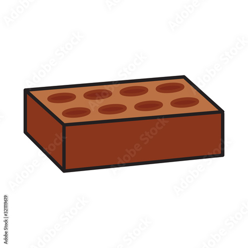 brick icon vector logo design template EPS 10 © ndog717