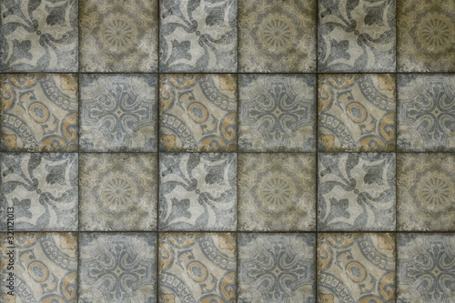 beautiful old floor tiles with patterns