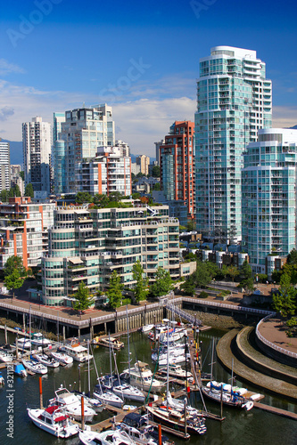 Beautiful view: The Skyline of Vancouver / British Columbia / Canada photo