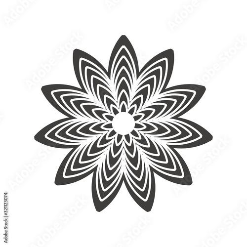 flower icon design vector logo template EPS 10