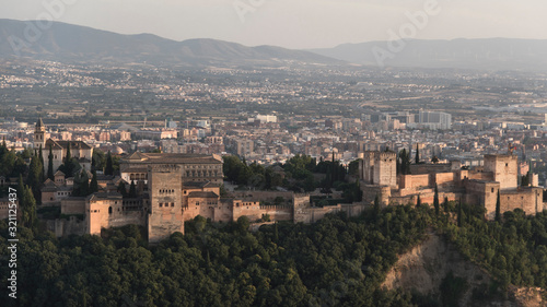 View of the Alhambra in Granada