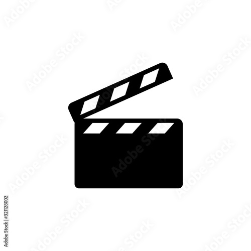 clapper icon vector design logo template EPS 10