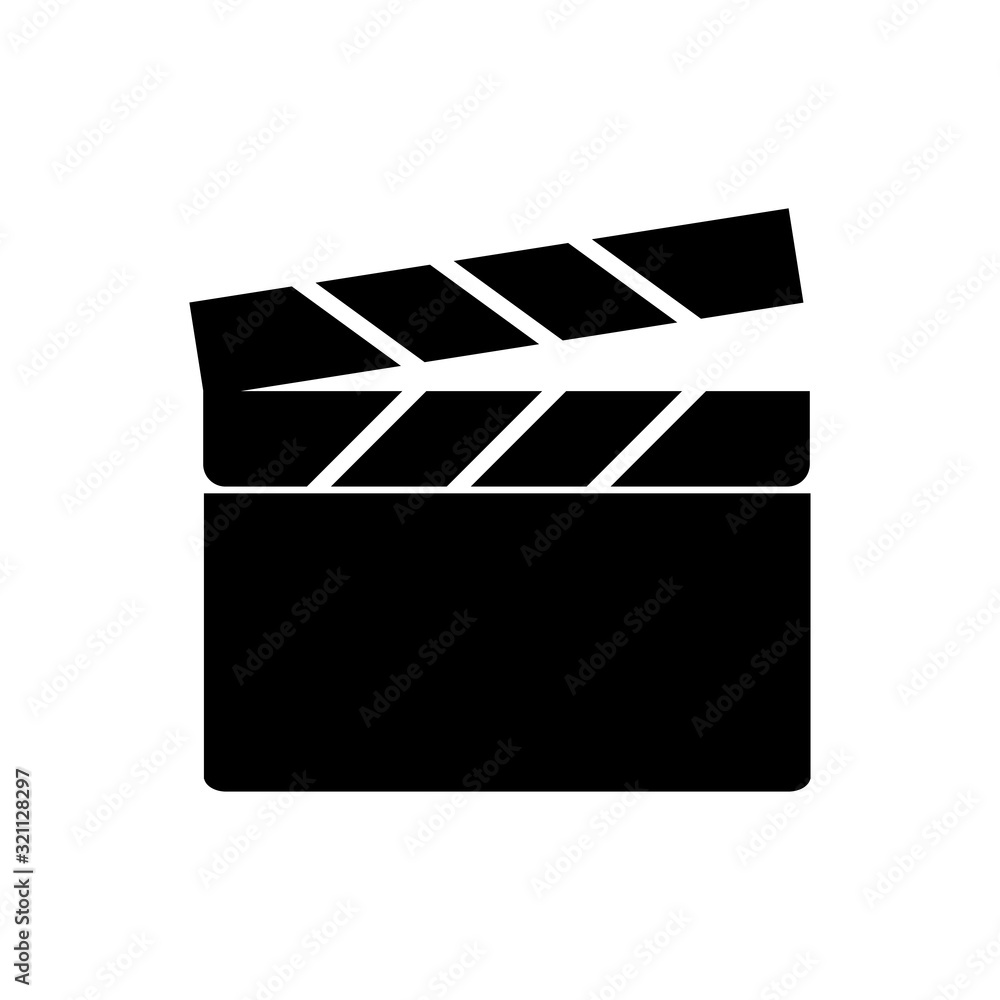 Fototapeta premium clapper icon vector design logo template EPS 10