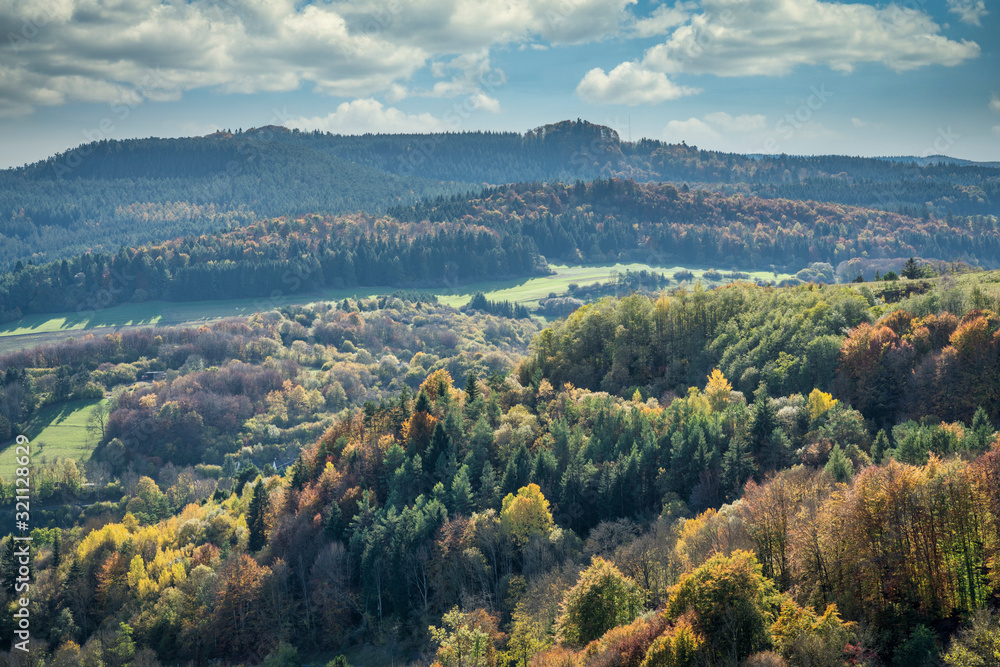 Eifel Landscape in beautiful autumn