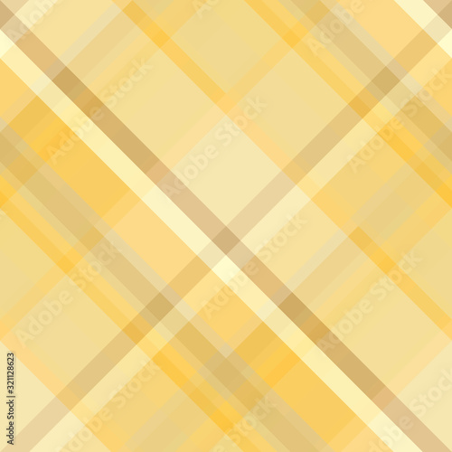 Seamless pattern in autumn yellow and beige colors for plaid, fabric, textile, clothes, tablecloth and other things. Vector image. 2