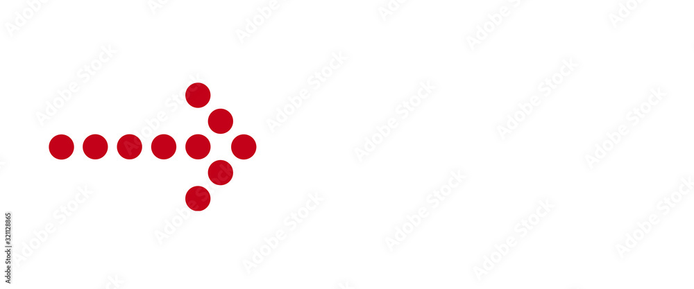Red arrow on a white background. Illustration Red arrow on a white background. Illustration