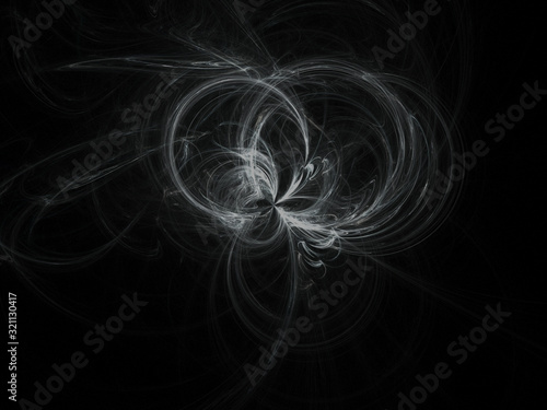 Abstract fractal effect background. Amazing line wallpaper design. Illustration template.