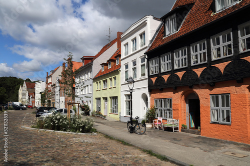 Obraz na płótnie Historical houses in Lubeck, Germany w salonie