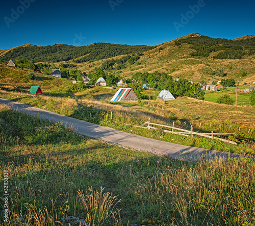 Nice village in the mountai...