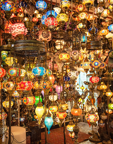 Colorful stained glass lamp...