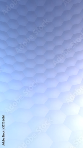 Hexagonal abstract background (3d render)
