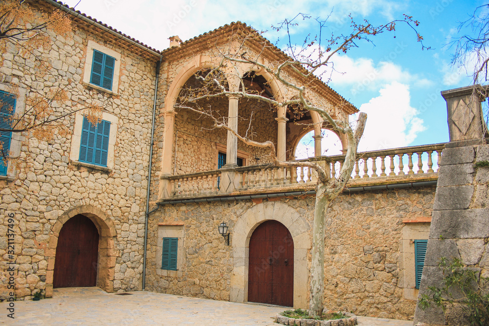 Fototapeta premium Son Marroig building at the western coast of Mallorca, Spain