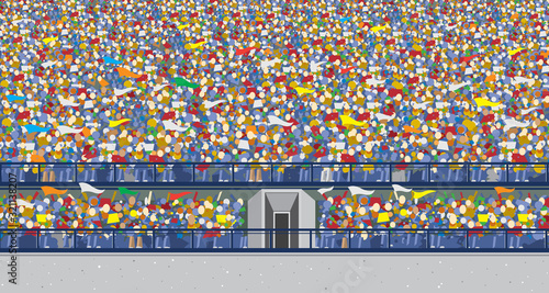 Stadium crowd background