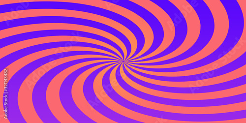 An abstract psychedelic twirl burst shape background image.