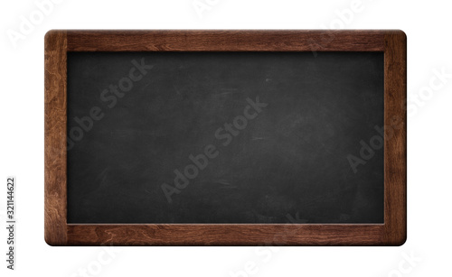 Small blank slate blackboard black color