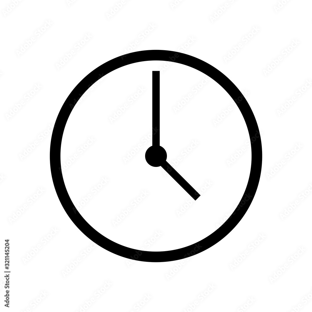 Clock icon vector Clock icon vector