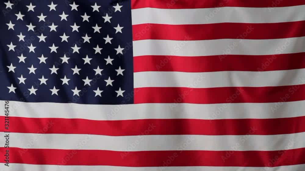 Close-up of a American flag waving Close-up of a American flag waving