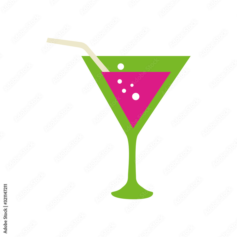 Cocktail design, Alcohol drink bar beverage liquid menu surprise restaurant and celebration theme Vector illustration
