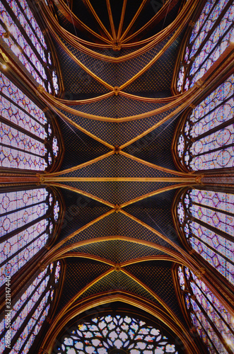 Ceiling of Sainte Chapelle, Paris