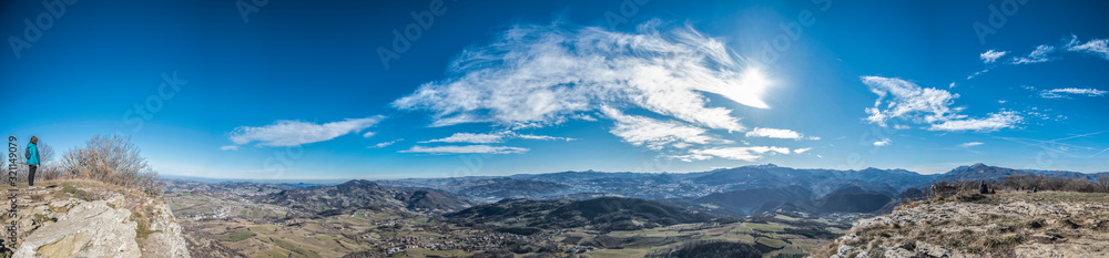Panoramic view in Castelnovo ne Monti