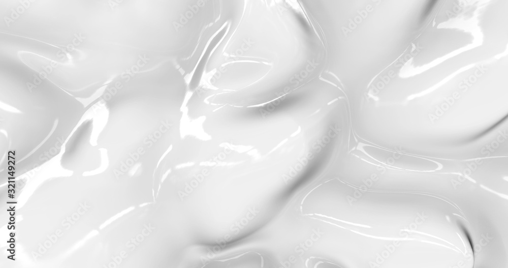 Shiny Seamless Digital White Liquid Slime Stock Illustration