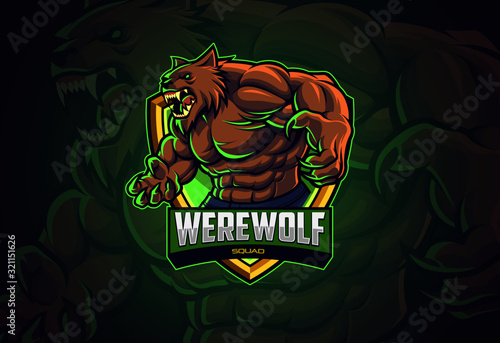 Werewolf esports logo design for your team
