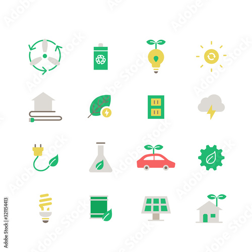 CLEAN ENERGY ICON SET