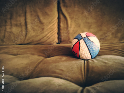 basketball on a cozy ambience - lovely looking ball - mini