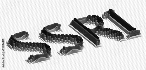 SSRI abbreviation - 3D brick word -  Selective Serotonin Reuptake Inhibitor concept  illustration