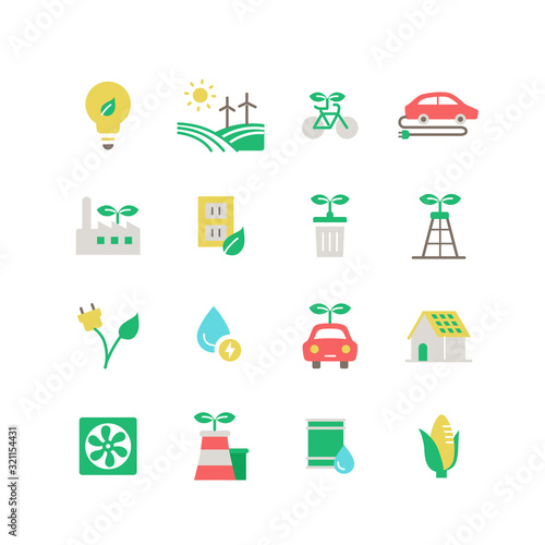 CLEAN ENERGY ICON SET